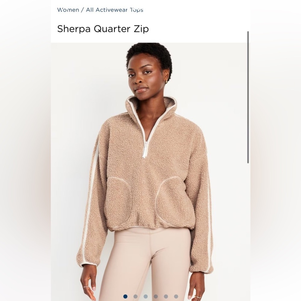 Old Navy Quarter Zip Sherpa